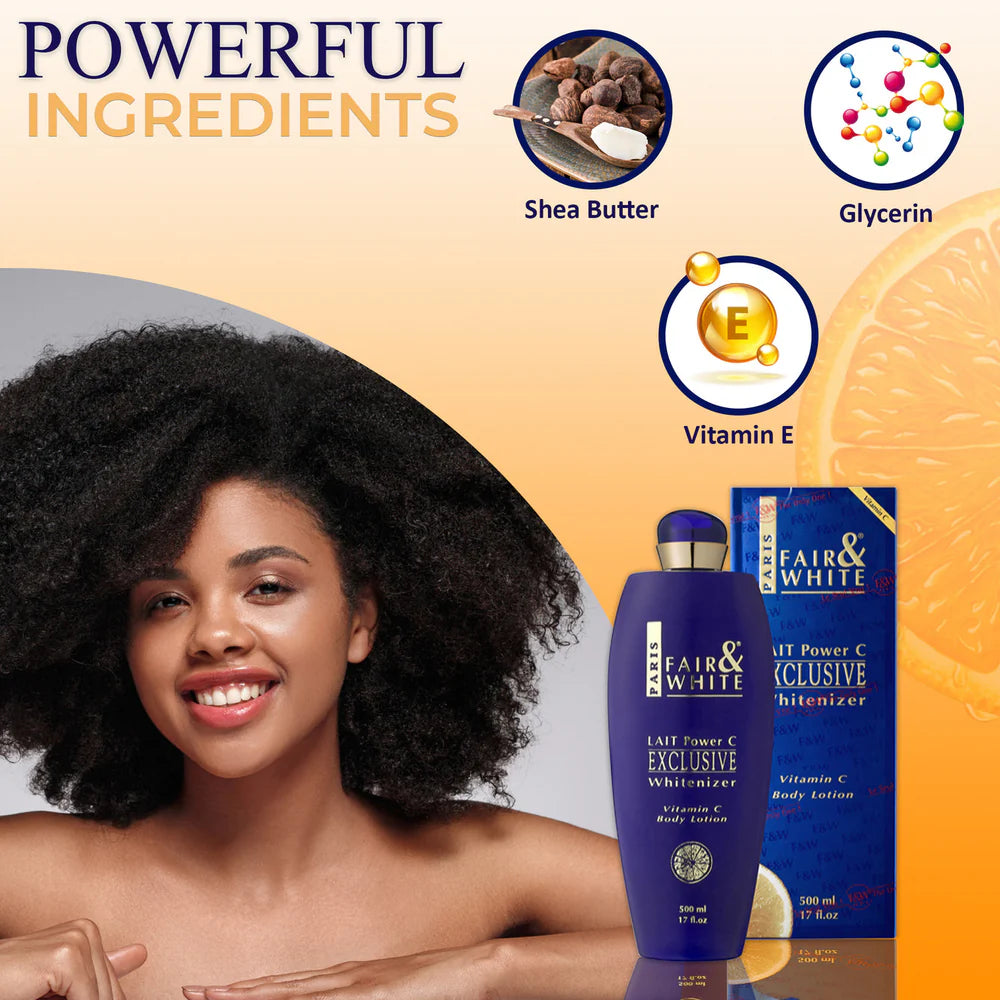 Fair & White Exclusive Body Lotion with vitamin c (500ml)