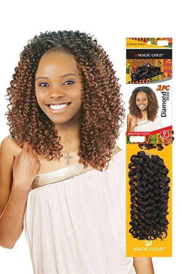 Magic Gold Diamond Braid 9" 2pcs