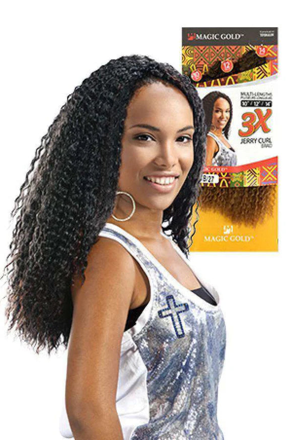 Magic Gold 3X Jerry Curl Braid 10", 12", 14" OM1B/33