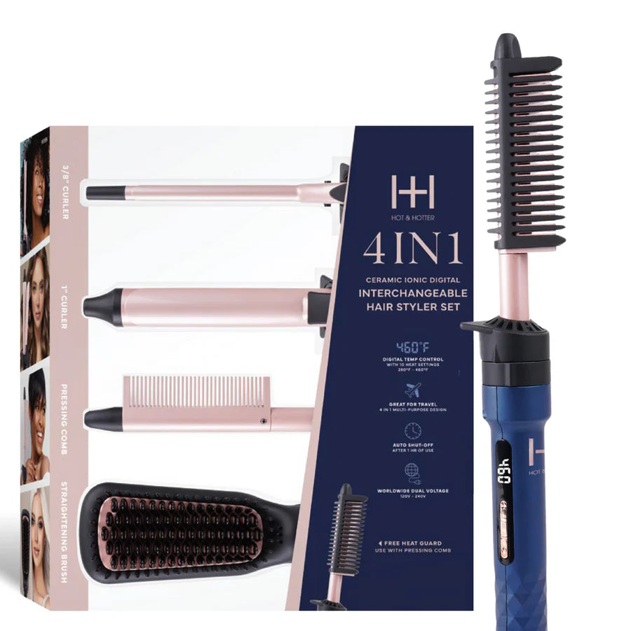 ANNIE Hot & Hotter 4 in 1 Ceramic lonic Digital Interchangeable Hair Styler