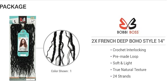 Bobbi Boss Nu Locs French Deep Boho Style 14" 2x Pack