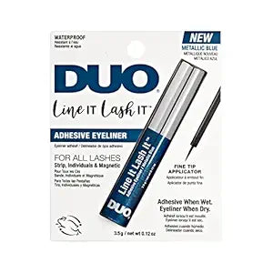 DUO - Line It Lash It 2 in 1 Eyeliner & Lash Adhesive Waterproof - Metallic Blue