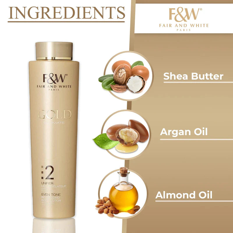 FAIR & WHITE Gold 2 Revitalizing Lotion - 500ml