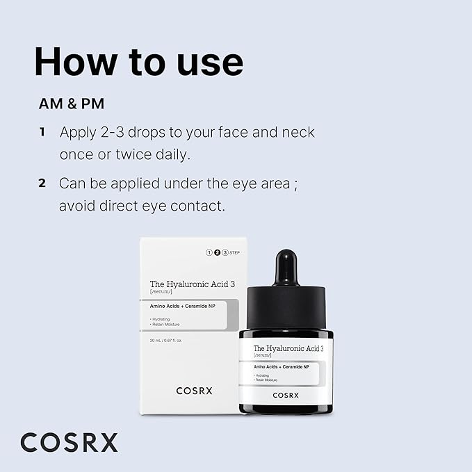 CosRx, The Hyaluronic Acid 3 Serum, 0.67 fl. oz. (20 ml)