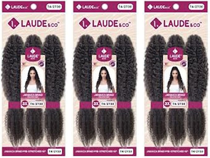 LAUDE PRE-STRETCHED 3X JAMAICA BRAID 26″