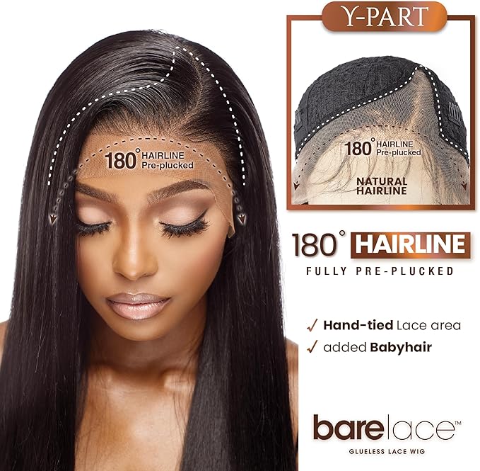 Sensationnel Bare Luxe Lace Glueless Lace Wig - Y-Part Haze