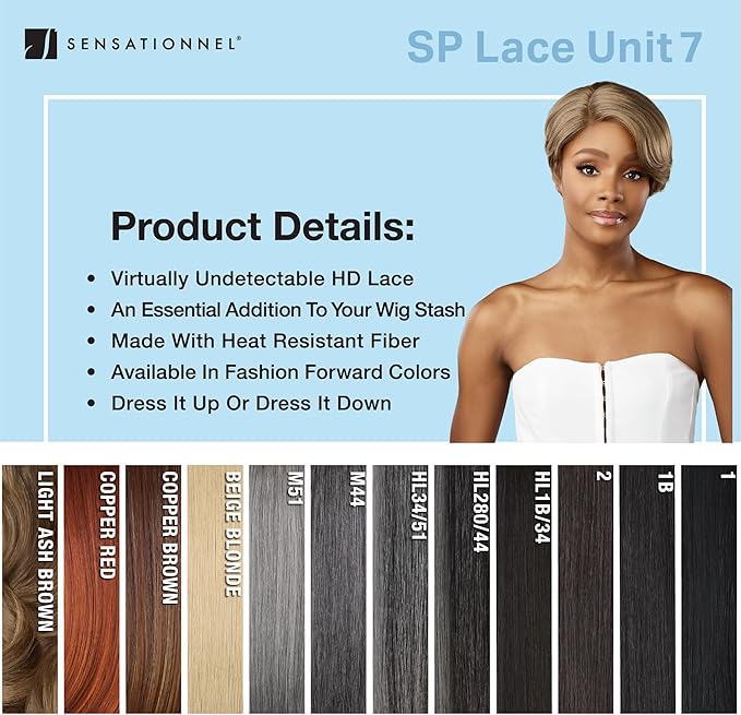 Dashly Lace Wig Salt & Pepper – Unit 7