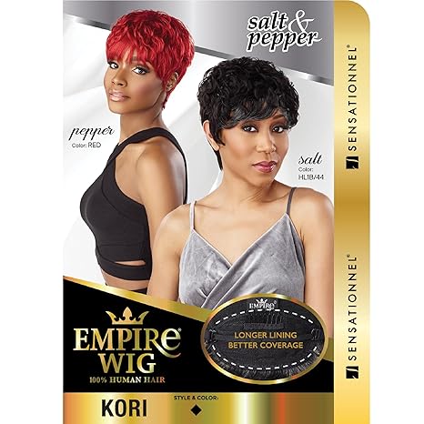 Sensationnel Empire human hair wig - salt and pepper Empire wig Kori