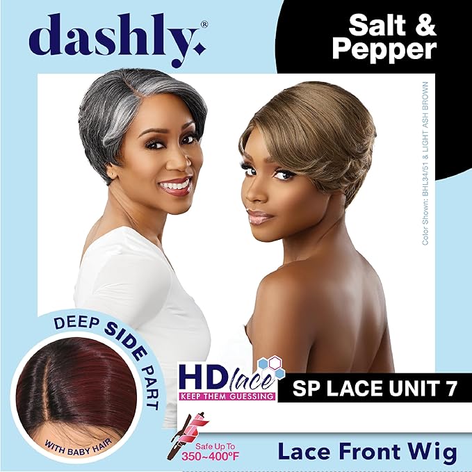 Dashly Lace Wig Salt & Pepper – Unit 7