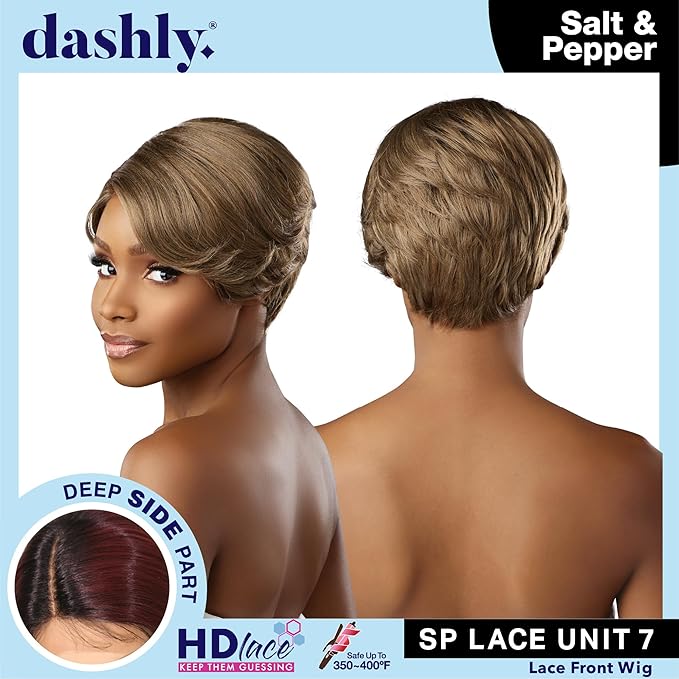 Dashly Lace Wig Salt & Pepper – Unit 7