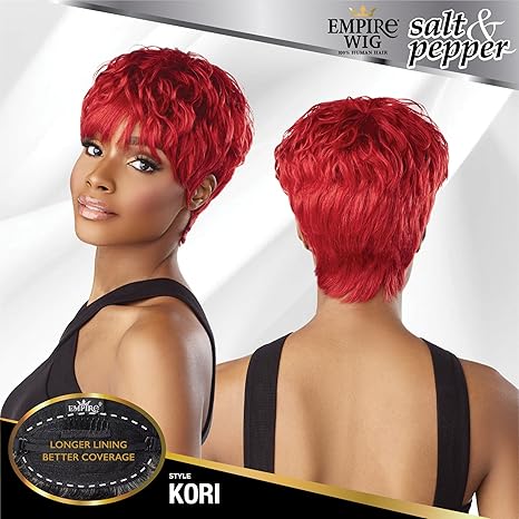 Sensationnel Empire human hair wig - salt and pepper Empire wig Kori
