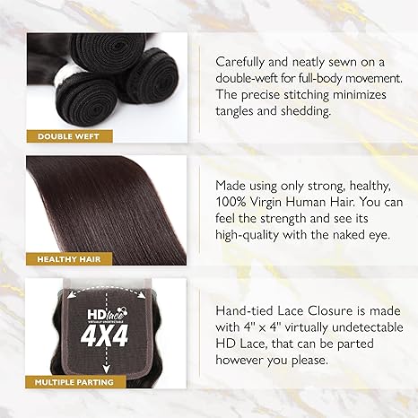 Human Hair Bohemian 14,16,18 – Empire Bundles 4×4 Multi Pack Natural