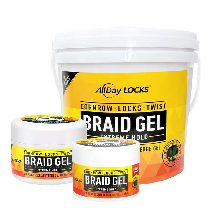 All Day Locks Braid Gel - Extreme Hold 5oz