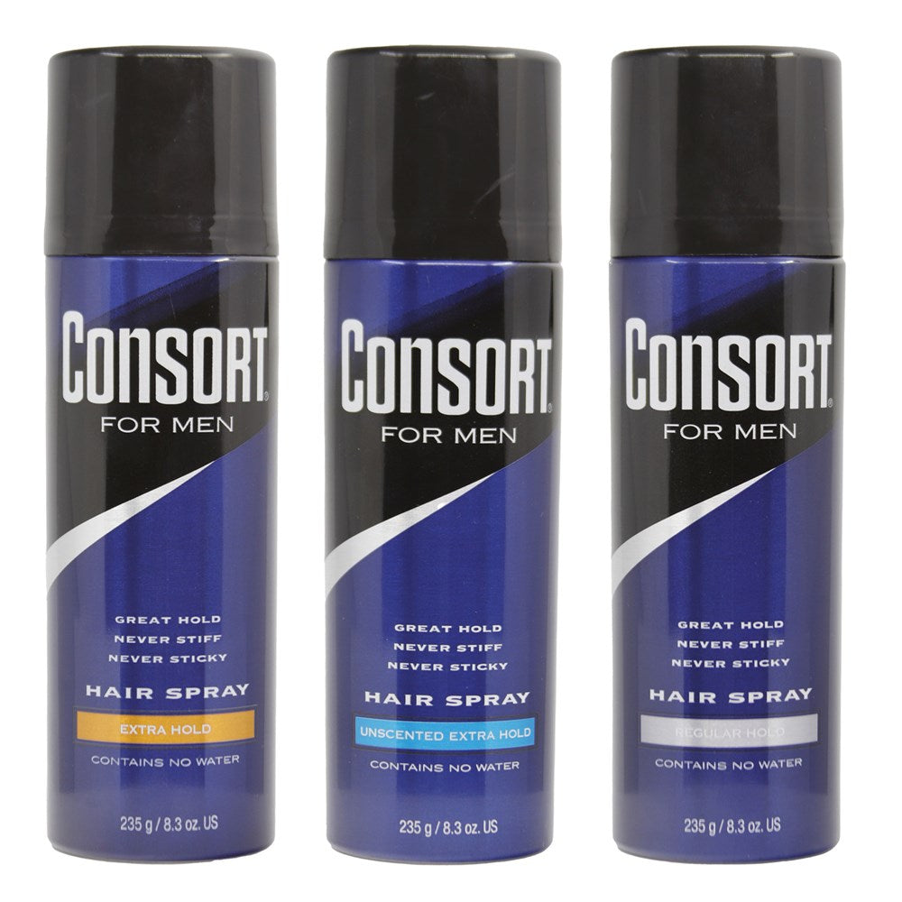 CONSORT For Men Hair Spray (8.3oz) Regular Hold