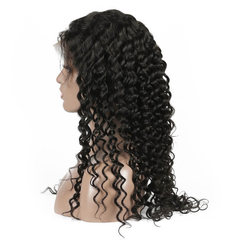 Sam trading Human hair lace wig Deep 13*4 24" -Natural