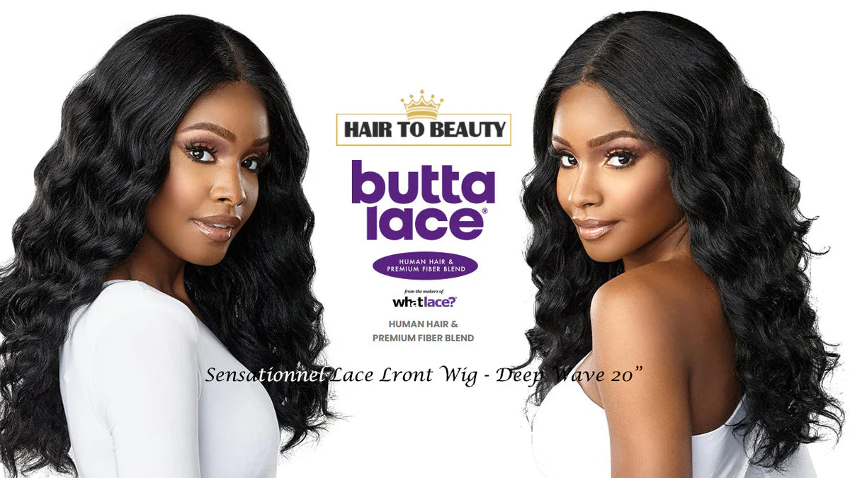 Sensationnel Human Hair Blend Butta HD Lace Front Wig - DEEP WAVE 20