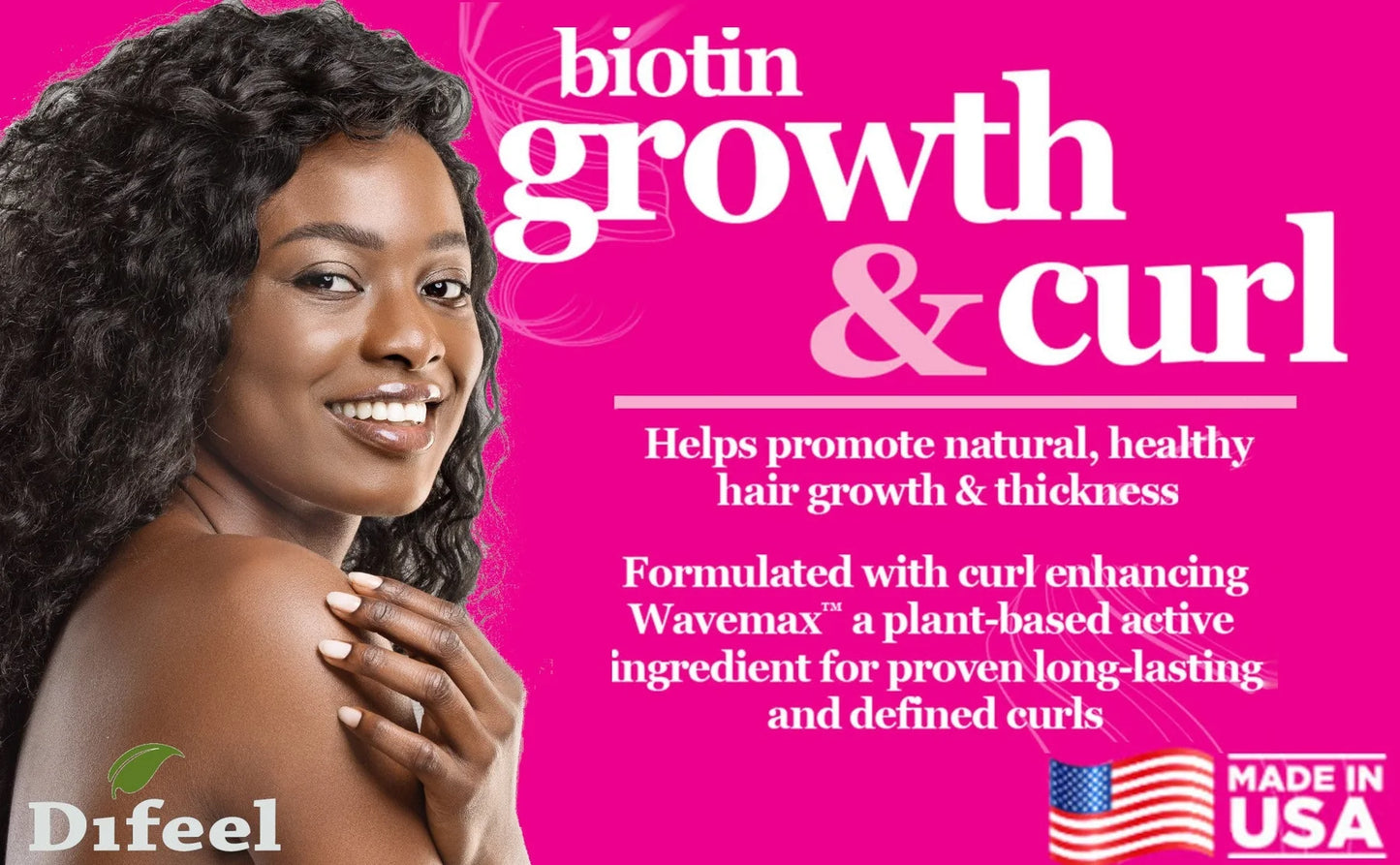 Difeel Growth & Curl Biotin hair Mask 12oz