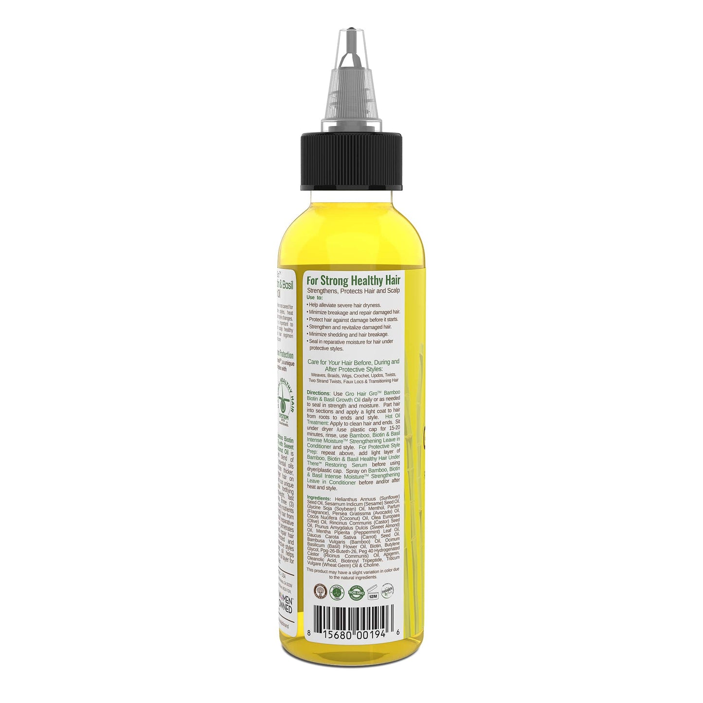 Taliah Waajid Hair Gro Bamboo and Coconut Milk Growth Oil, 4 Ounce