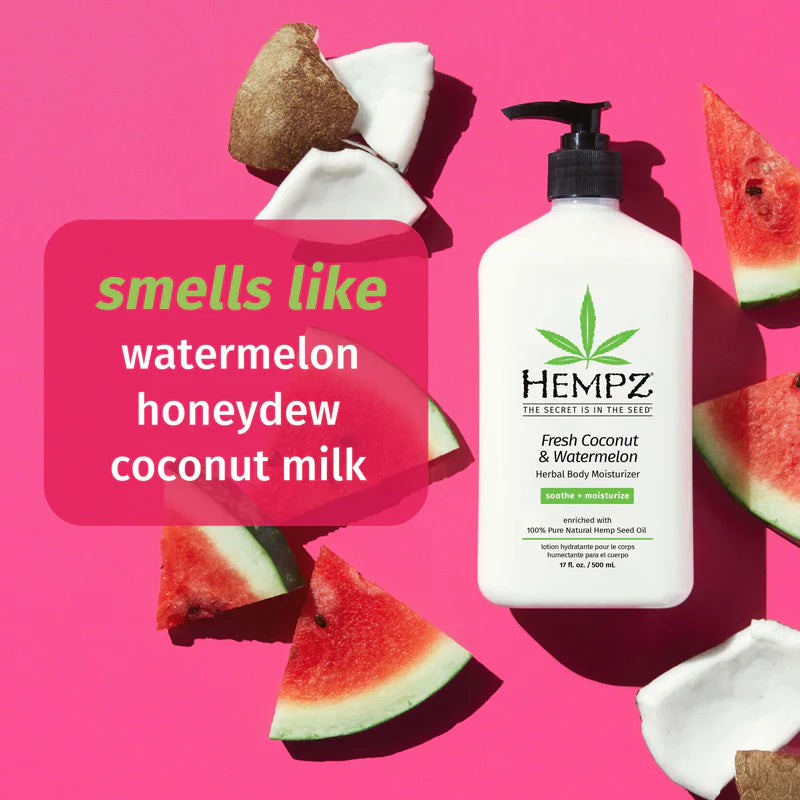 HEMPZ Fresh Coconut & Watermelon Herbal Body Moisturizer (17 oz)