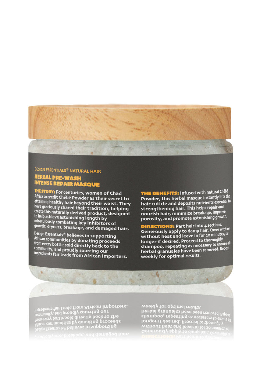 DESIGN ESSENTIALS Herbal Pre-Wash Intense Repair Masque 12oz