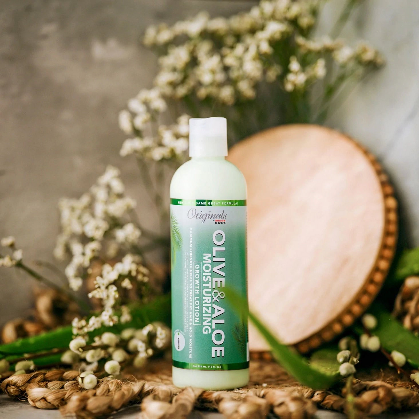 AFRICA'S BEST Originals Olive & Aloe Moisturizing Growth Lotion (12oz)