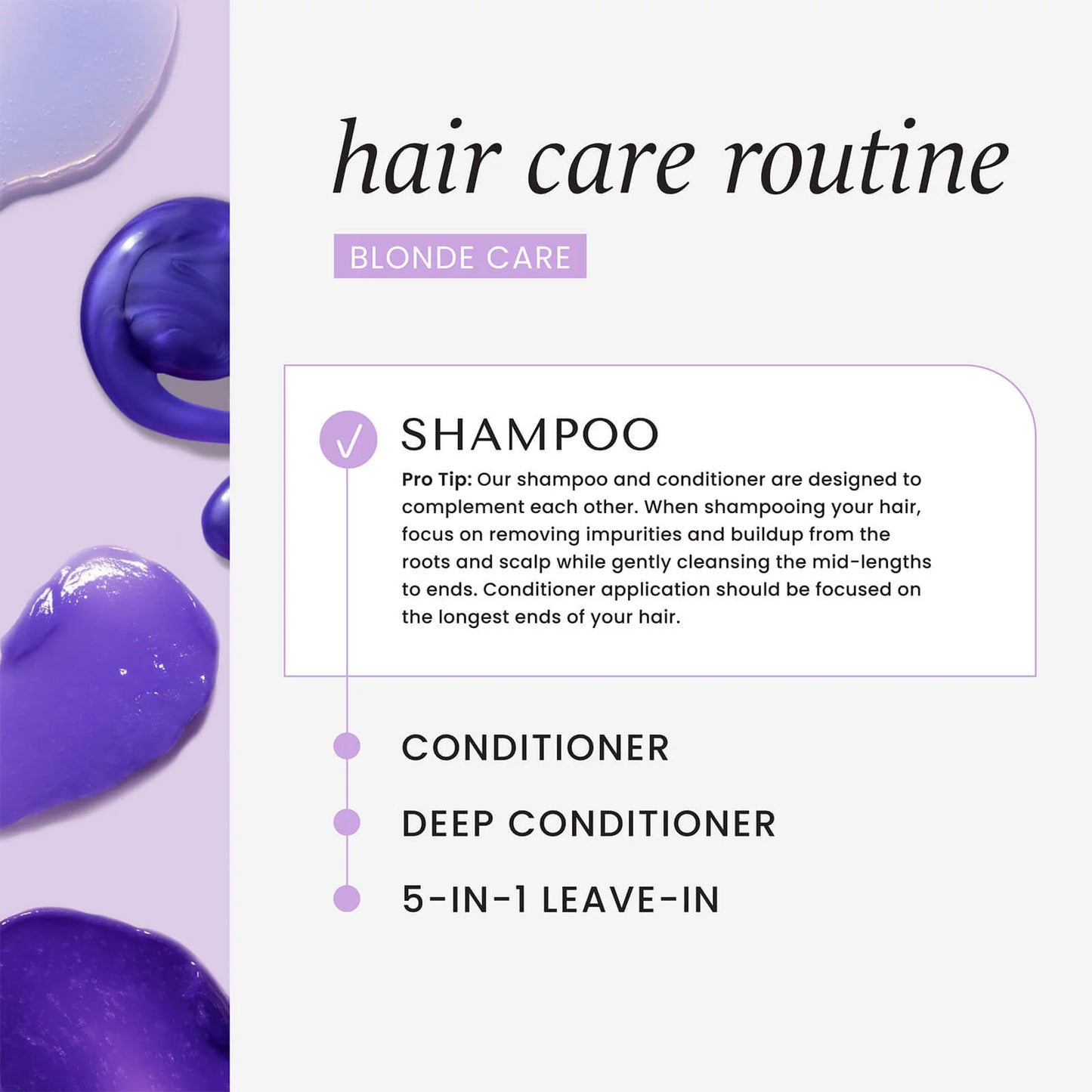 HASK Blonde care purple toning shampoo 355mL 12 oz