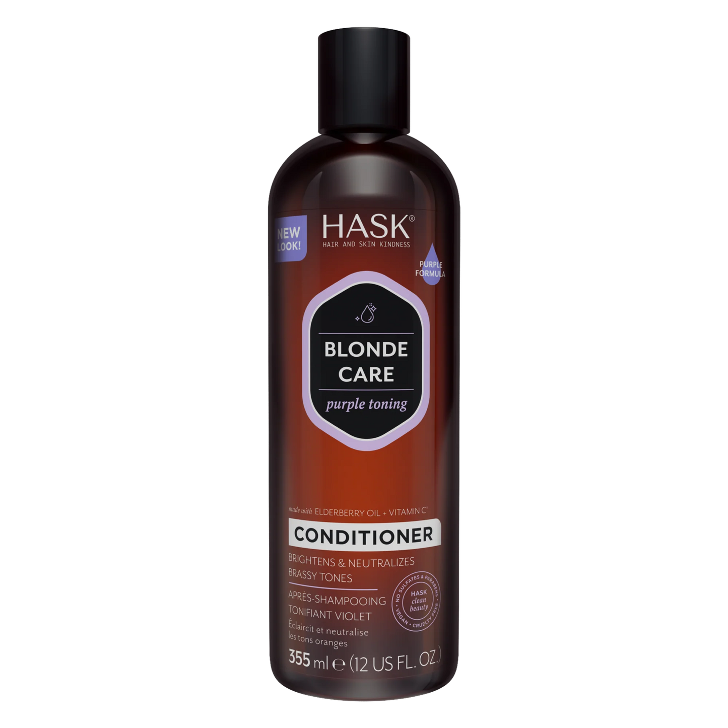 HASK Blonde care purple toning conditioner 355mL 12 oz