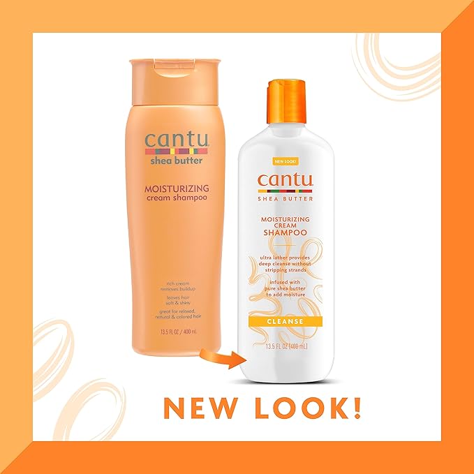 Cantu Moisturizing Cream Shampoo  400mL  13.5 oz