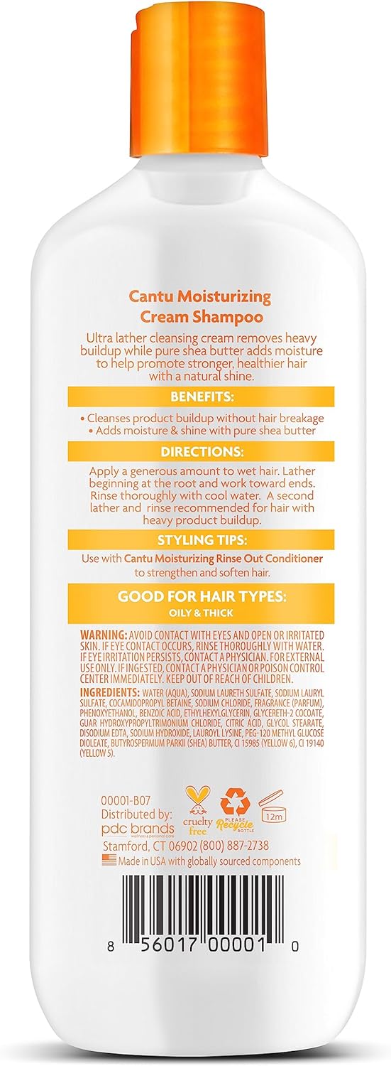 Cantu Moisturizing Cream Shampoo  400mL  13.5 oz