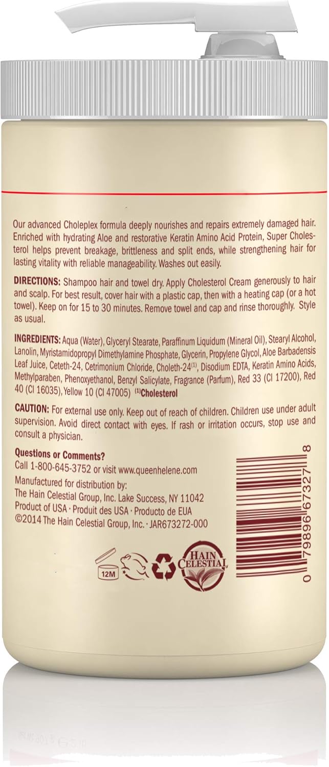 QUEEN HELENE Super Cholesterol Hair Conditioning Cream 2lb