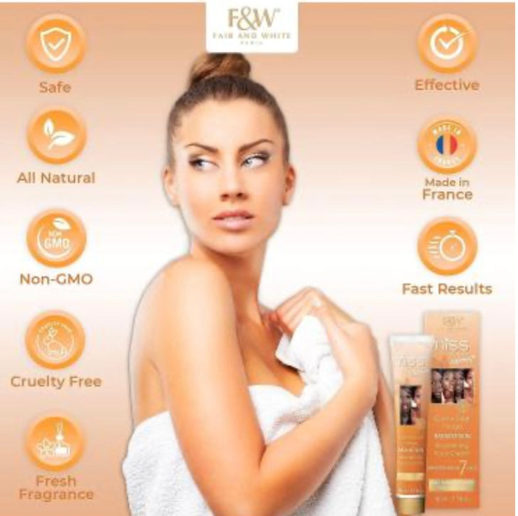 FAIR AND WHITE Miss White Carrot Brightening face Cream 50mL 1.7 oz