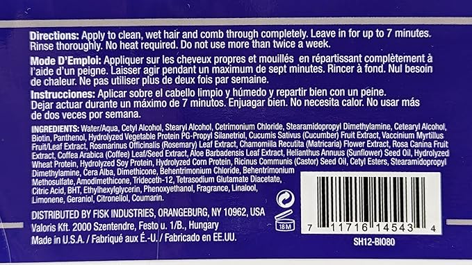 DIFEEL BIOTIN Pro growth hair mask 12 oz