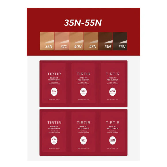 TirTir Mask Fit Red Cushion 6 Shade Trial Kit
