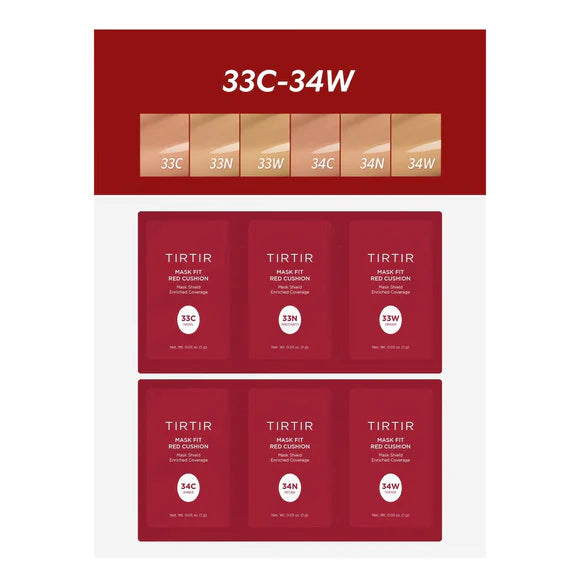 TirTir Mask Fit Red Cushion 6 Shade Trial Kit