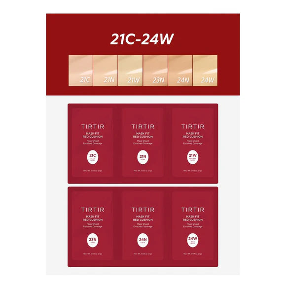 TirTir Mask Fit Red Cushion 6 Shade Trial Kit