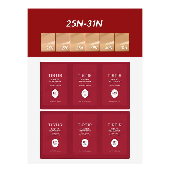 TirTir Mask Fit Red Cushion 6 Shade Trial Kit