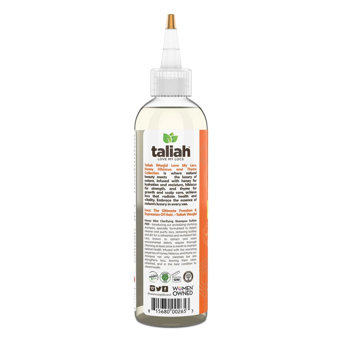 Taliah Waajid Love My Locs Honey Mint Clarifying Shampoo Sulfate Free 8 oz