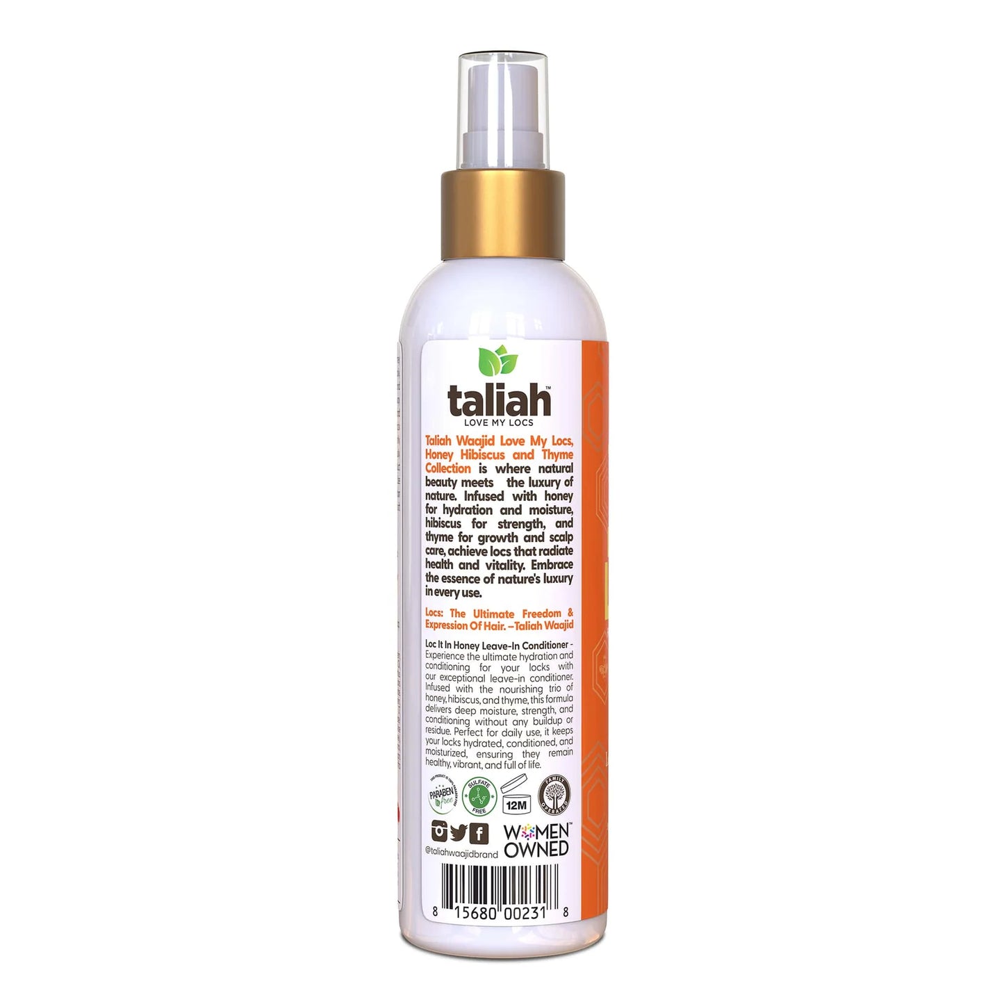 Taliah Waajid Love My Locs Loc It In Honey Leave-In Conditioner 8oz