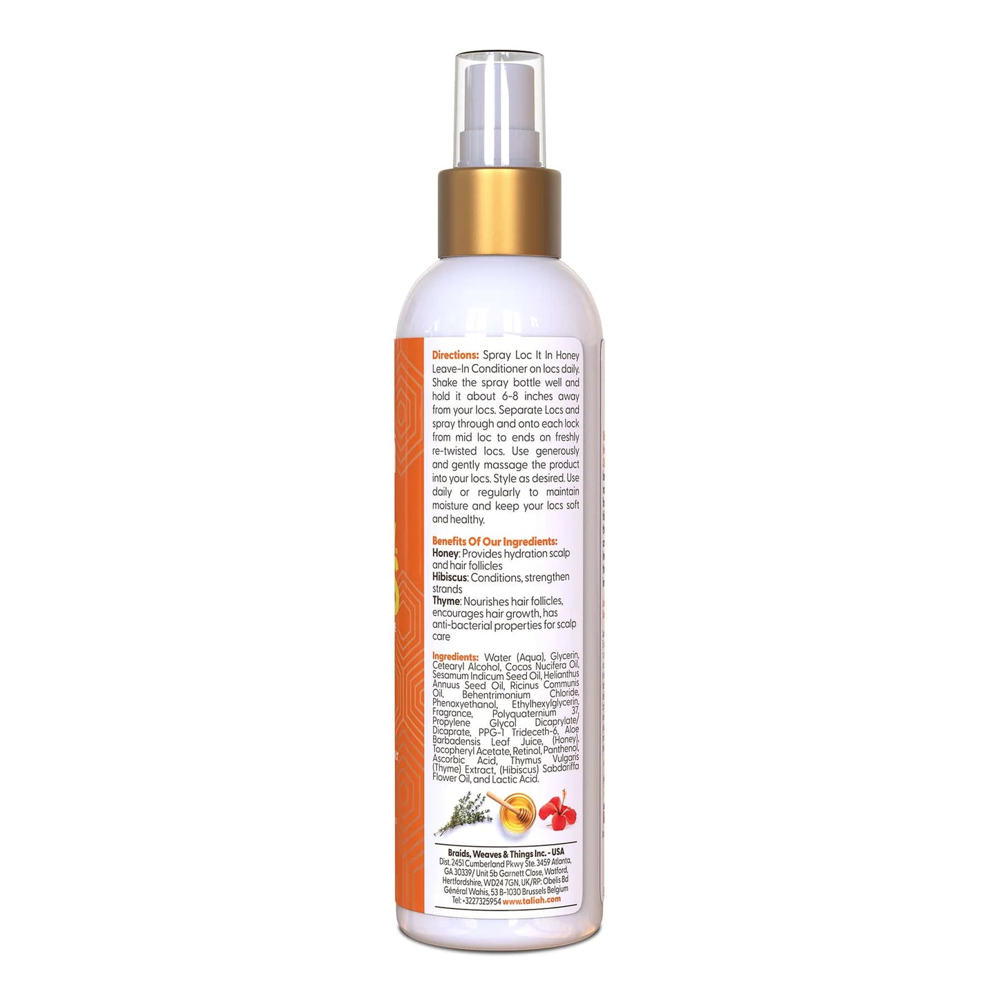 Taliah Waajid Love My Locs Loc It In Honey Leave-In Conditioner 8oz
