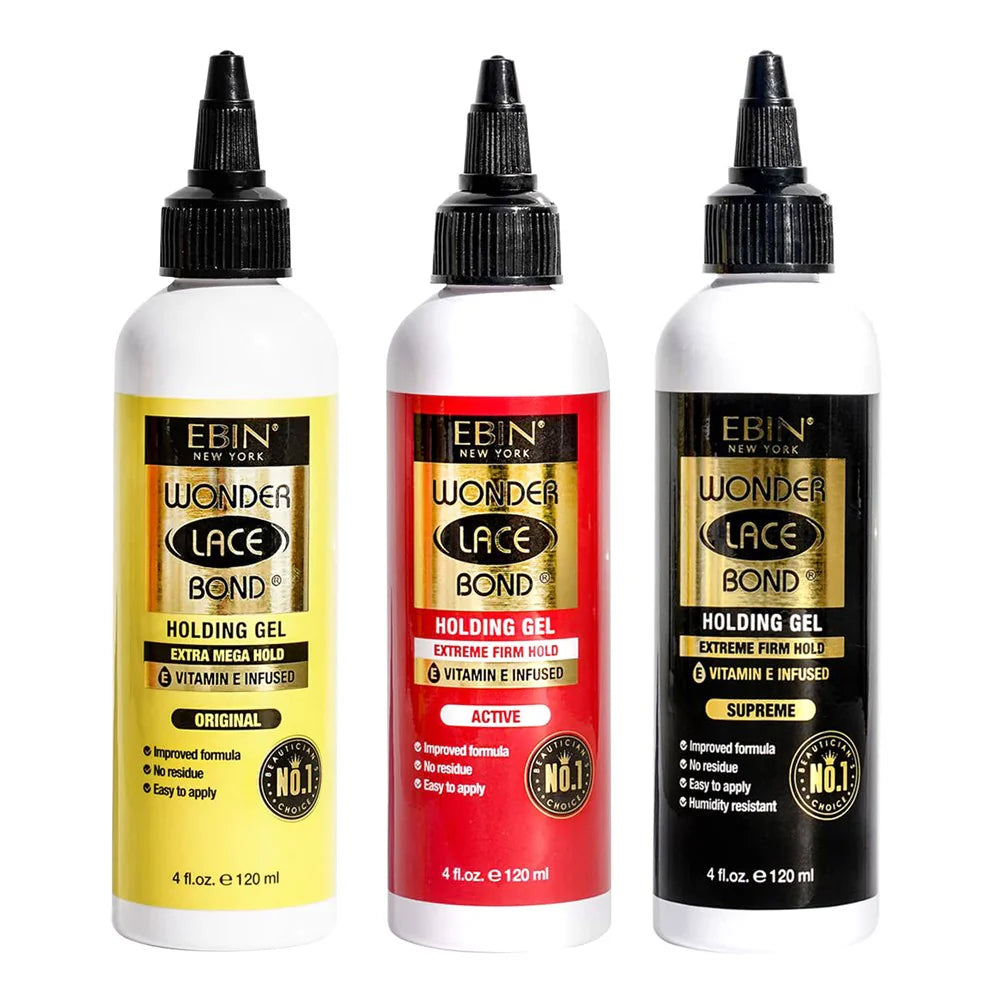 EBIN Wonder Lace Bond holding Gel {extreme firm hold} Supreme 4 oz