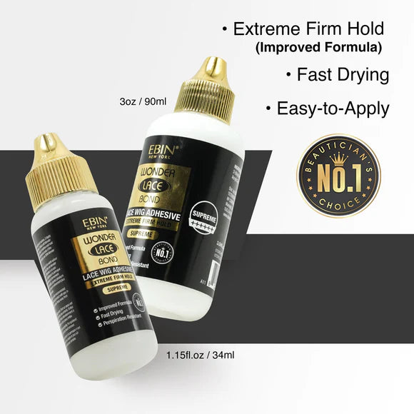 EBIN Wonder Lace Bond Lace Wig Adhesive - Extreme Firm Hold Supreme
