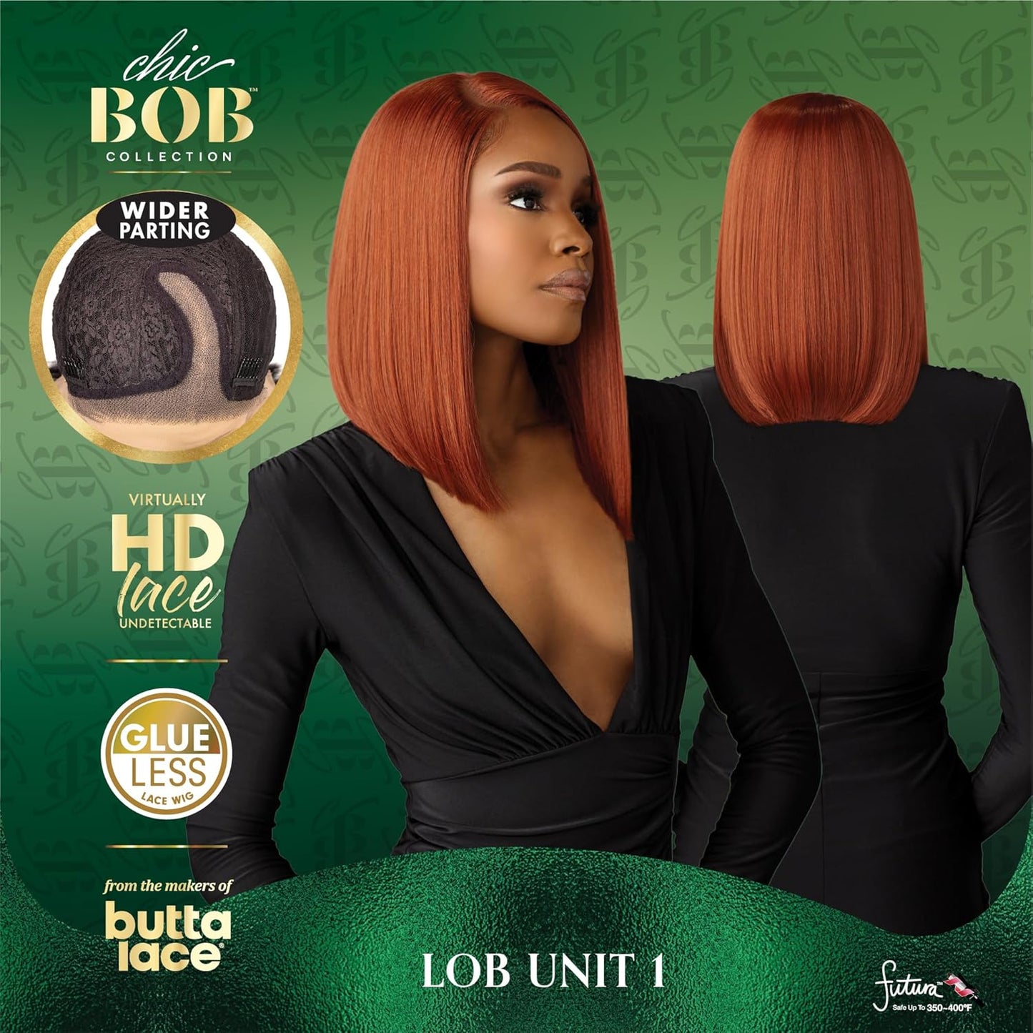 Sensationnel Butta Chic Bob 5" Deep Glueless HD Lace Front Wig - LOB UNIT 1