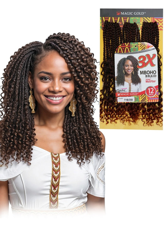 Magic Gold 3X MBOHO Braid 12"
