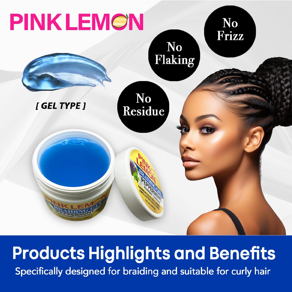 PINK LEMON Braiding Gel Peppermint