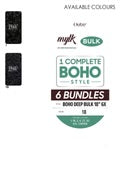 Outre Remi Human Hair Braids Mylk Boho Deep Bulk 14" 6X