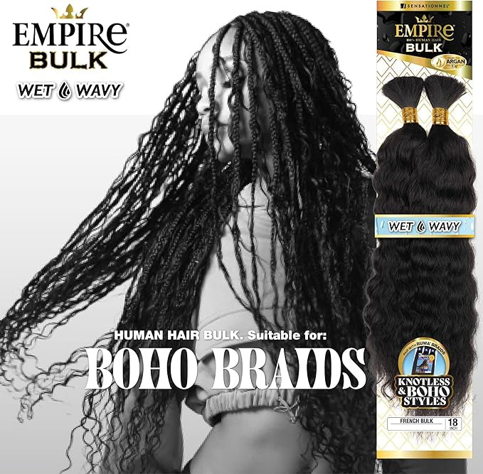 Sensationnel Empire bulk braiding – wet and wavy French Bulk 18” HH