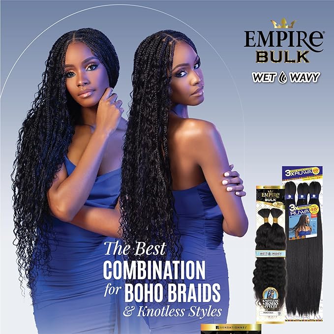 Sensationnel Empire bulk braiding – wet and wavy French Bulk 18” HH