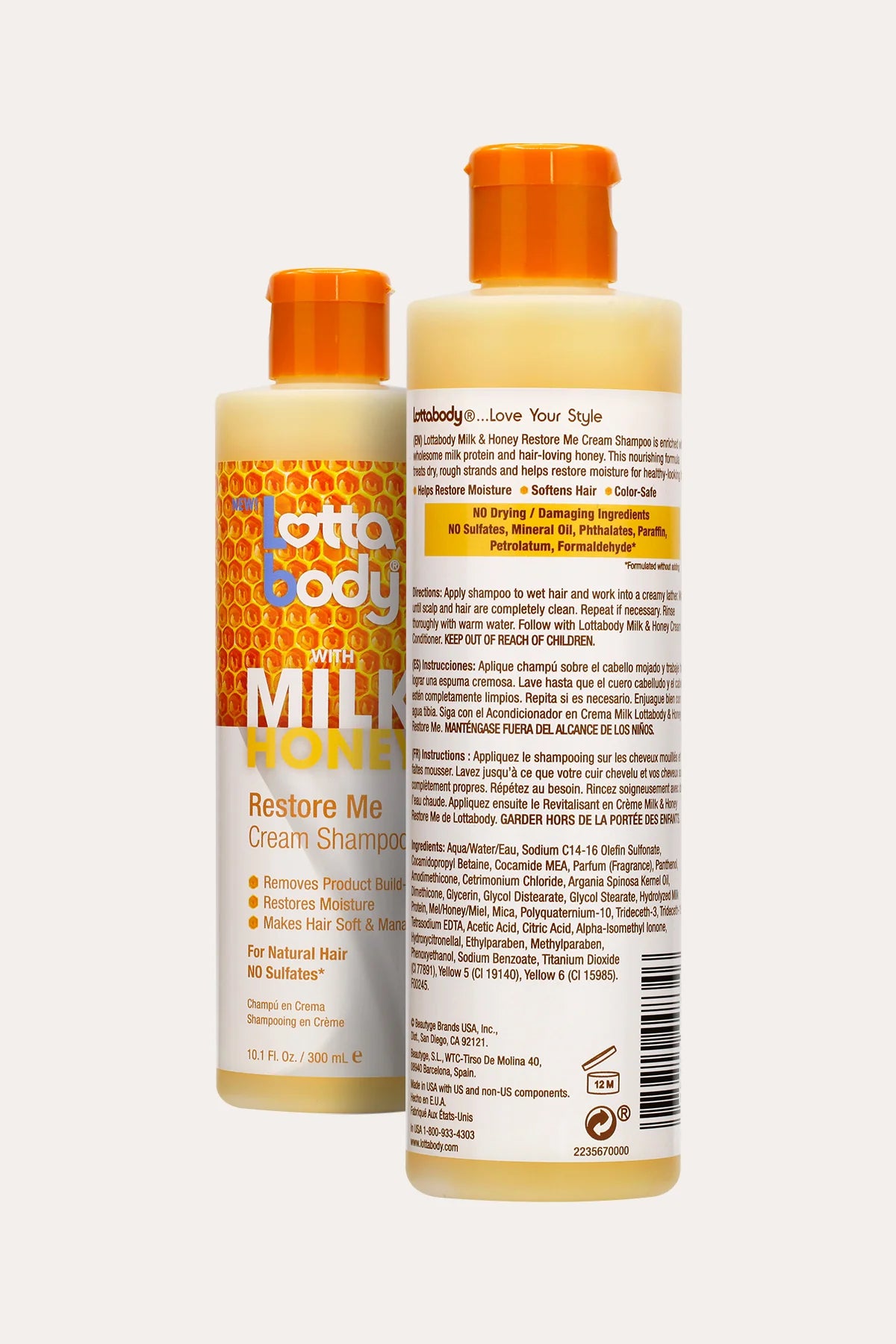 Lottabody Milk & Honey Shampoo 10.1oz