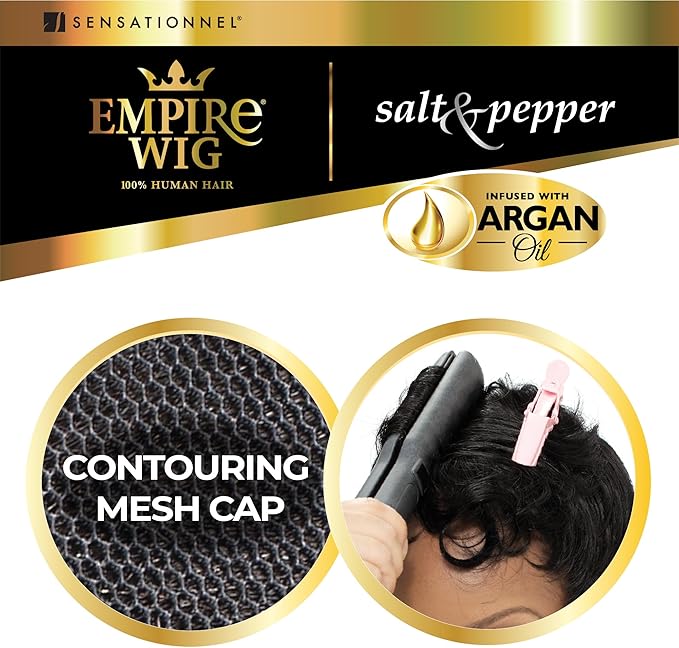 Empire Wig Salt & Pepper Human hair - Bliss