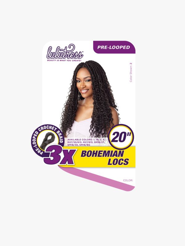 Sensationnel Lulutress Crochet Braid - 3X Bohemian Locs 20"